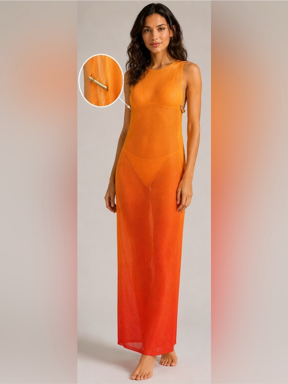 NWT Caroline Constas Ombré swim coverup